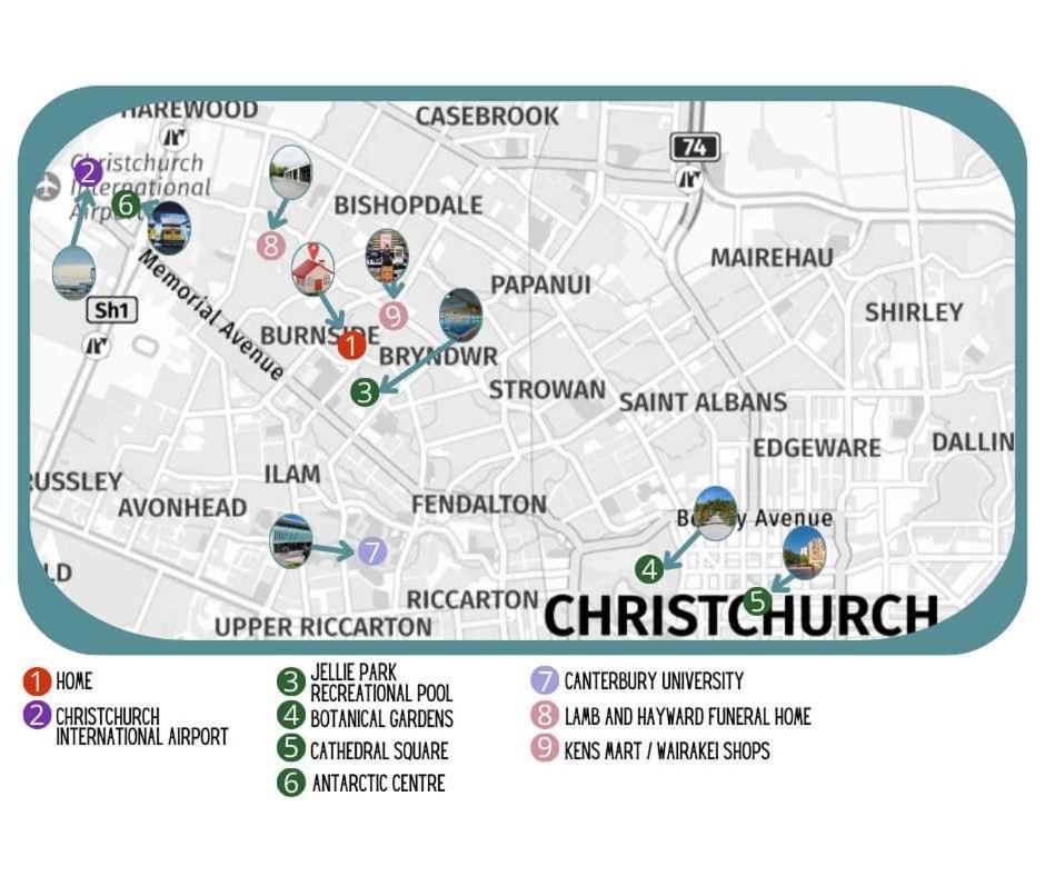 Private, Family-Friendly Home, 4Br By Airport & Free Parking Christchurch Eksteriør billede